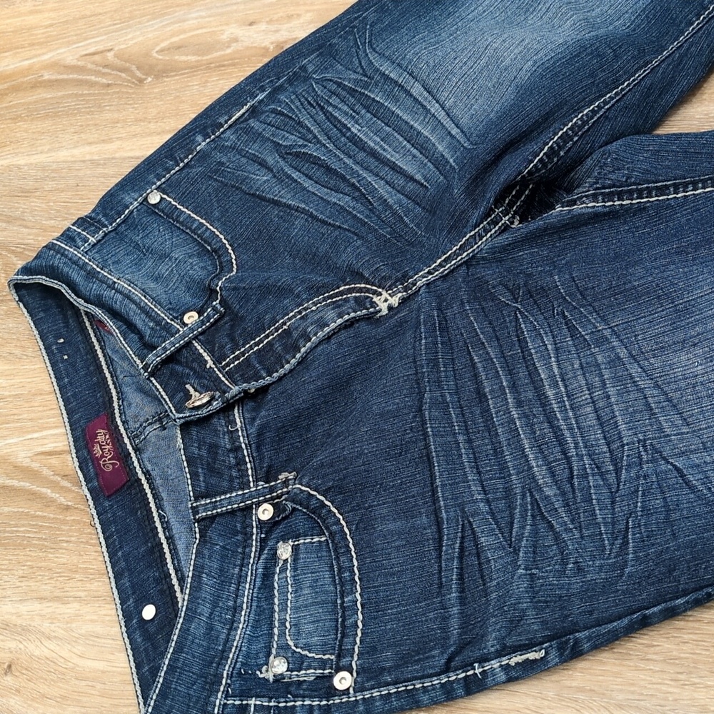 ❤️👖😃 Royalty Dark Blue Women's Capris size 8 ❤️👖😃 - Picture 2 of 11